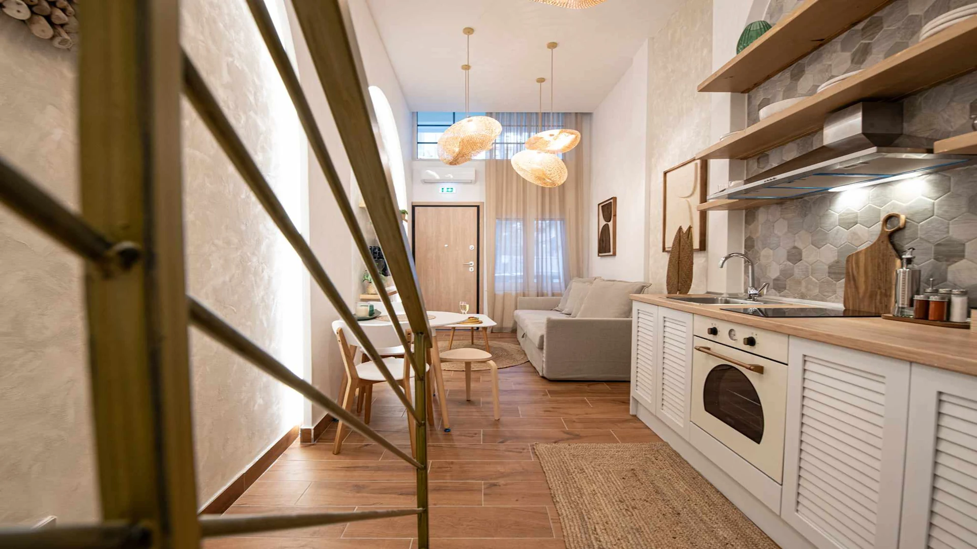 Boho Loft kitchen and studio